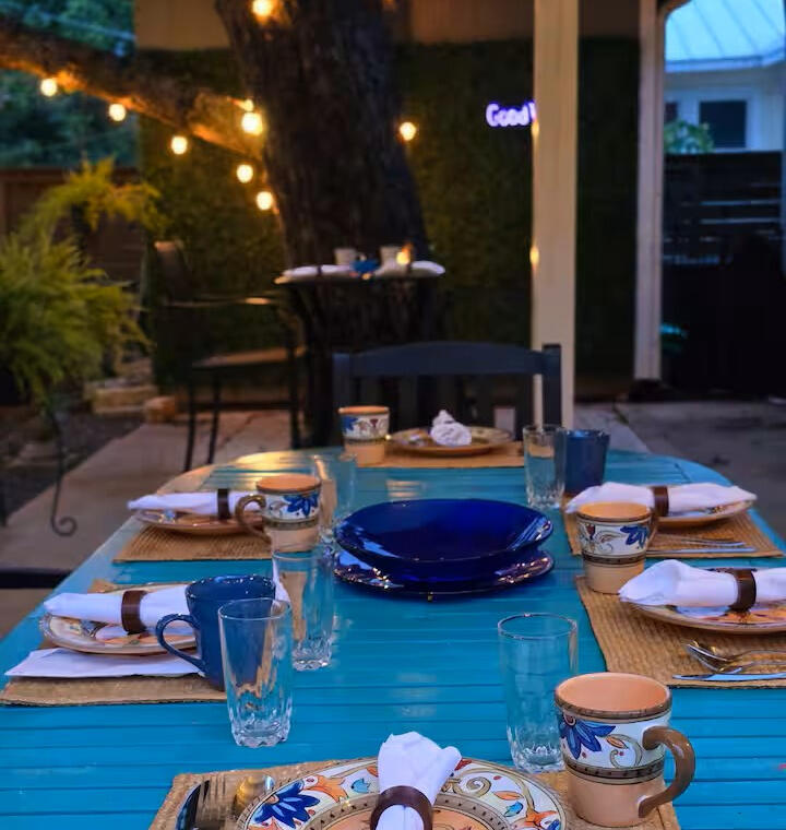 Cozy Night Patio Setup