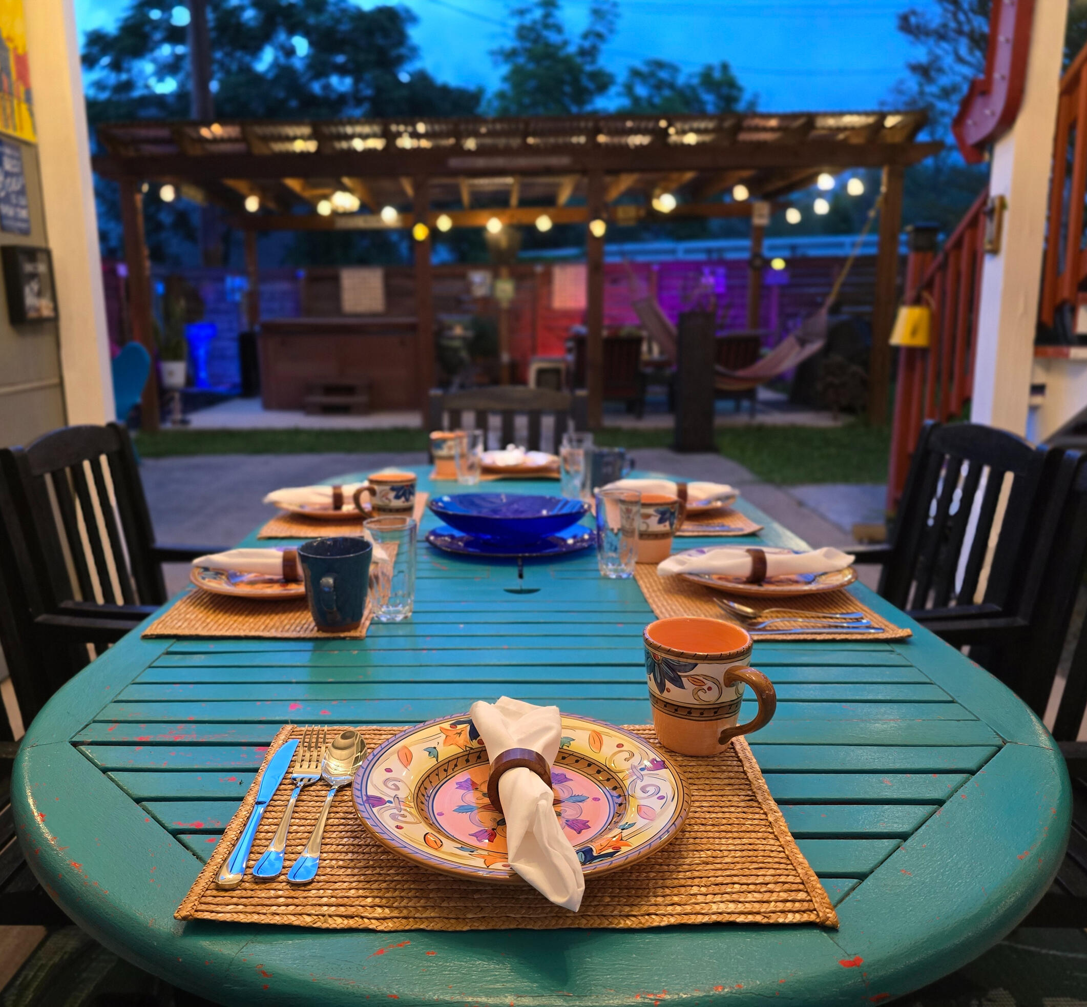 Patio Dining Under the Lights