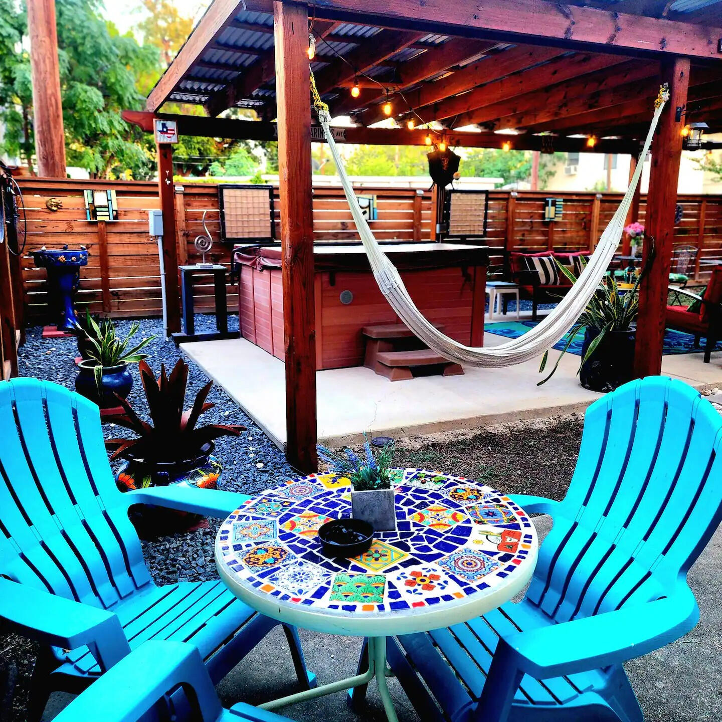 Cozy Outdoor Corner • Relaxing Seating Area